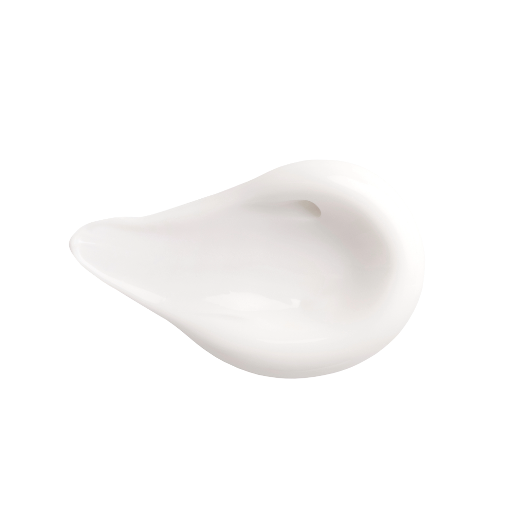 swatch of moisturizer on white background