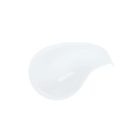 white cream swatch on a white background