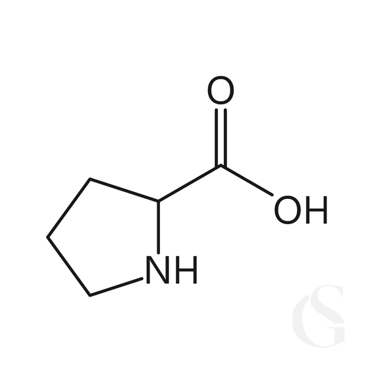 Chemical structure of a compound with a cyclopropane ring and carboxylic acid group on a white background.