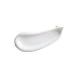 White cream smear on a white background